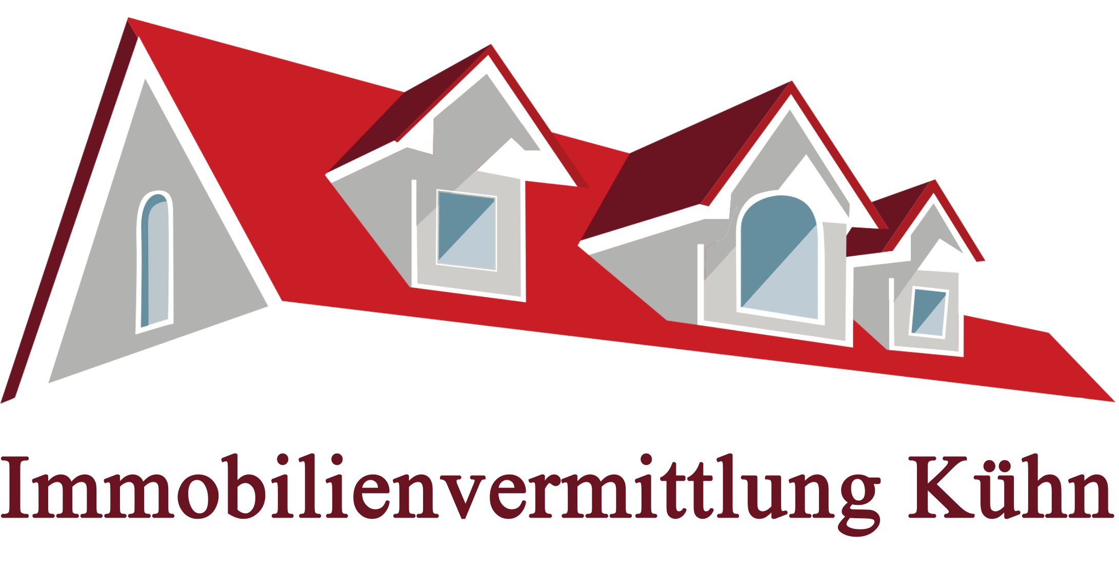 Logo PK Immobilienservice UG rotes Dach mit Unternehmensname